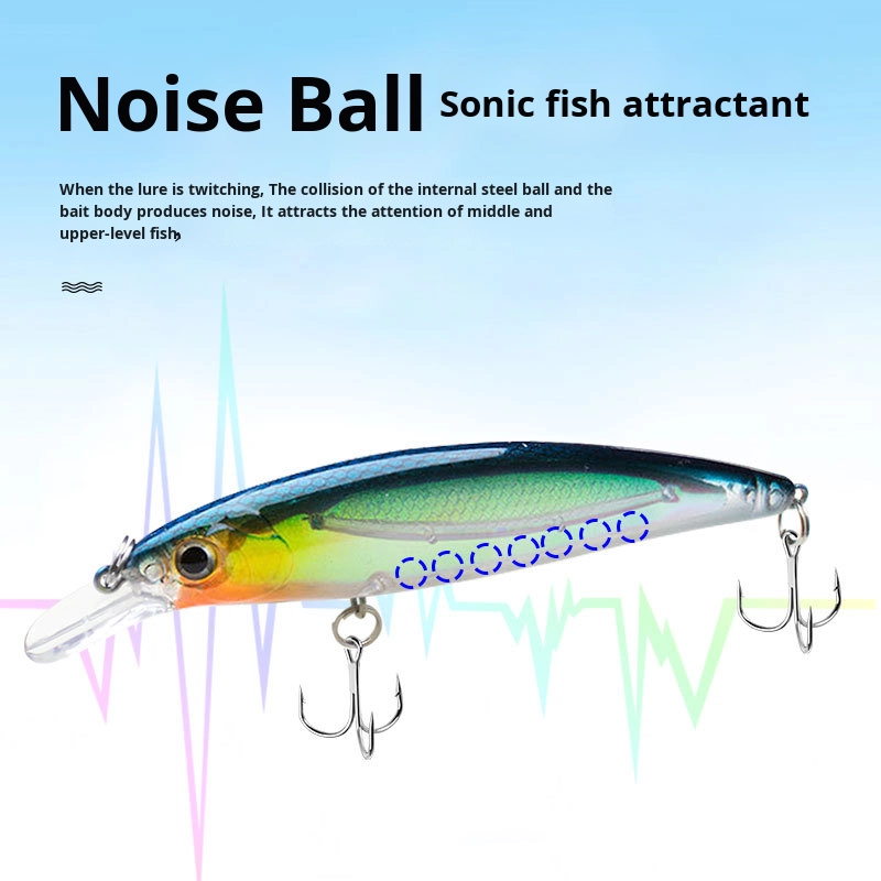 Elegant Bionic Bait Lure Manufacturer Wholesale 15g Floating Sinking ABS Carp Minnow Luminous Water Lure Made of Rubber – Minnow – view 4