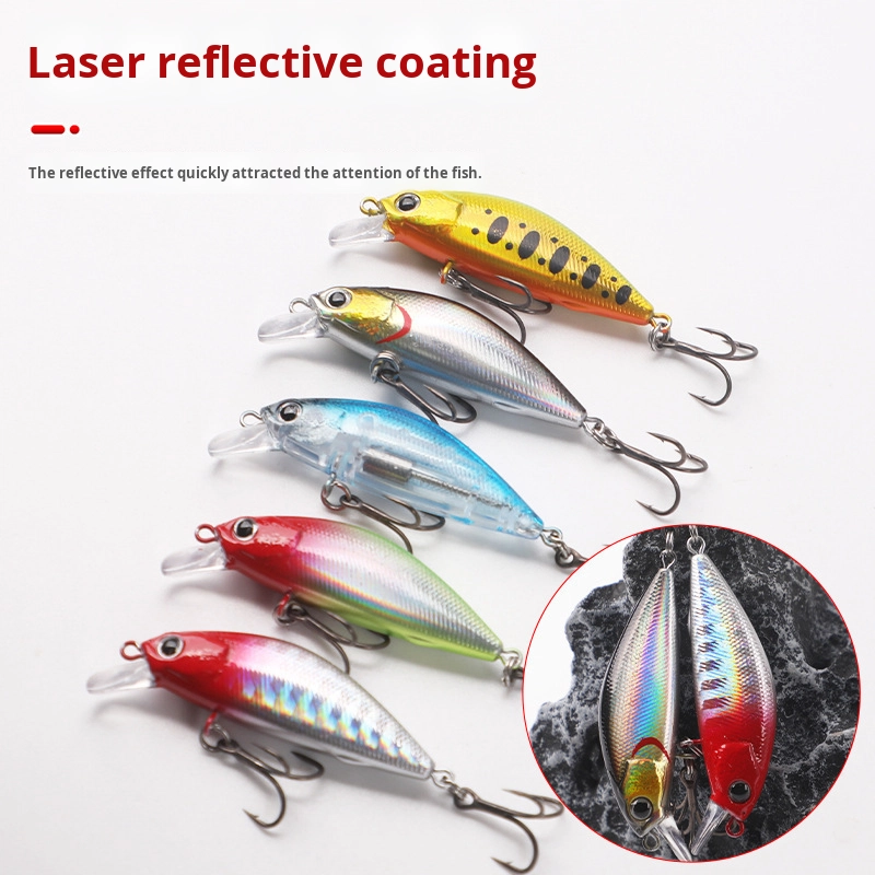 Micro Minnow Lua Plastic Artificial Bait White Striped Carp Ocean Boat River Lake Stream Fishing Targets with Hooks – Minnow – view 2