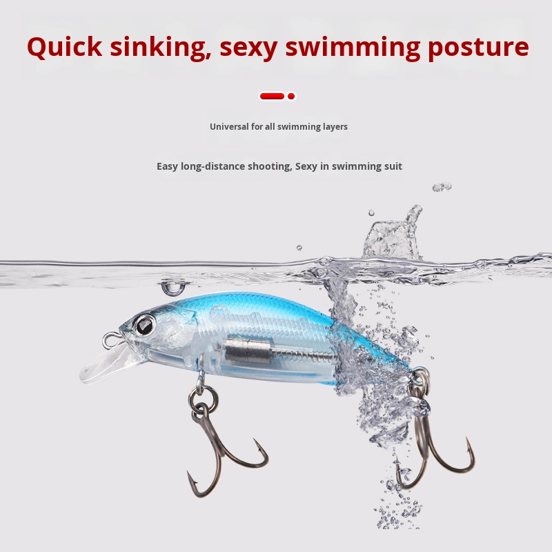 Micro Minnow Lua Plastic Artificial Bait White Striped Carp Ocean Boat River Lake Stream Fishing Targets with Hooks – Minnow – view 5