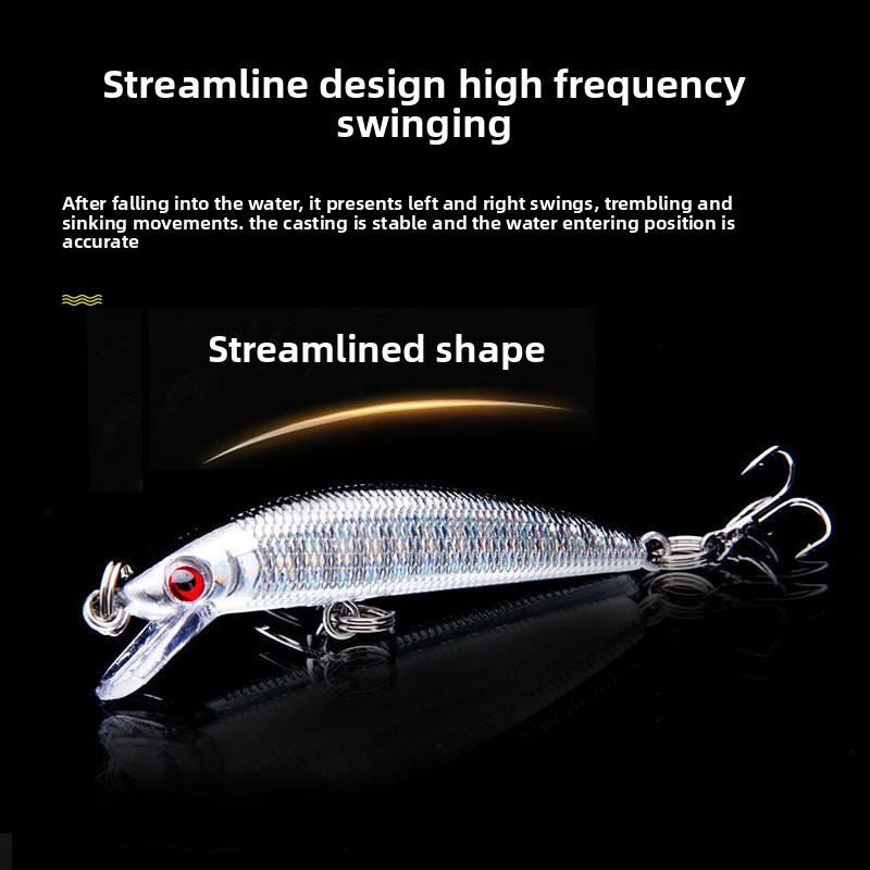 6cm 4g Slow Sinking Micro Plastic Minnow Bait Lure Set for Freshwater Stream for Carp Bottom Fishing Artificial Hard Bait Cod – Minnow – view 2