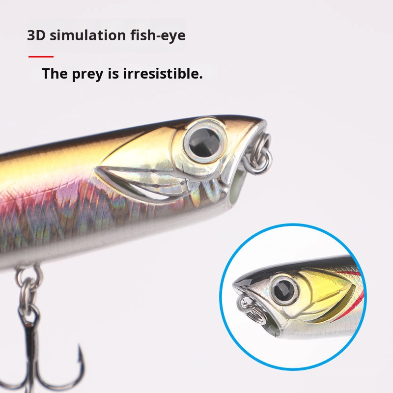 Long Cast Floating Pencil Minnow Lua Lure for Freshwater Sea Fishing Carp Perch Trout Catfish Bass Mandarin Fish Made ABS – Popper – view 5