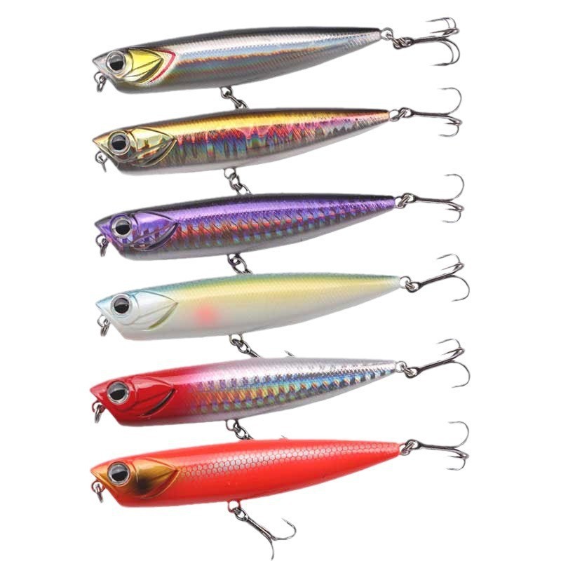 Long Cast Floating Pencil Minnow Lua Lure for Freshwater Sea Fishing Carp Perch Trout Catfish Bass Mandarin Fish Made ABS – Popper – view 1