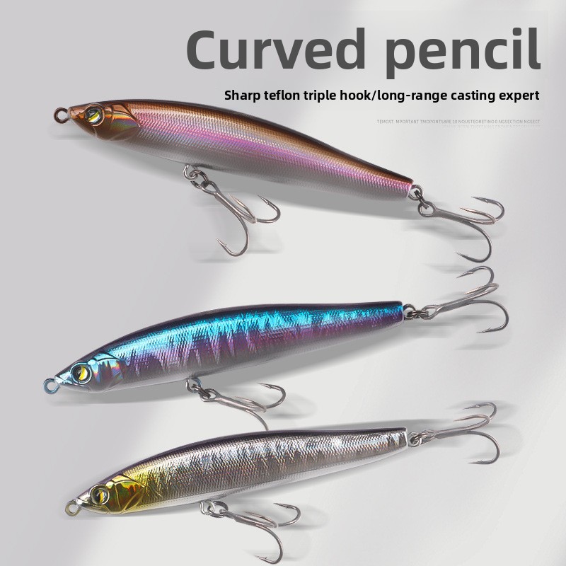 Cheery Casting Lure Whitefish Crank Bait for Saltwater Fish Vibrating Sinking Pencil Bait for Bass Mandarin Fish Marlin – Pencil – view 2