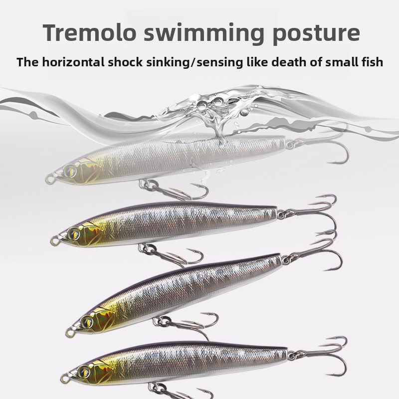 Cheery Casting Lure Whitefish Crank Bait for Saltwater Fish Vibrating Sinking Pencil Bait for Bass Mandarin Fish Marlin – Pencil – view 3