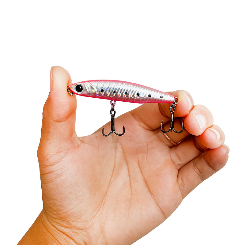 Cheery Long Casting Full Swim Layer Lure Bait Small Silver Micro-Vibrating Sinking Pencil Lure Carp ABS Red Snapper for Bottom – Pencil – view 2