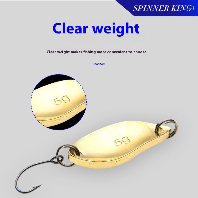 Metal Single Hook Lure 2.5/3.5/5g Fishing Bait Iron Spoon-Shaped Spinner for Saltwater Fish Zander Salmon Swim Baits Bait – Metal Lure – view 2