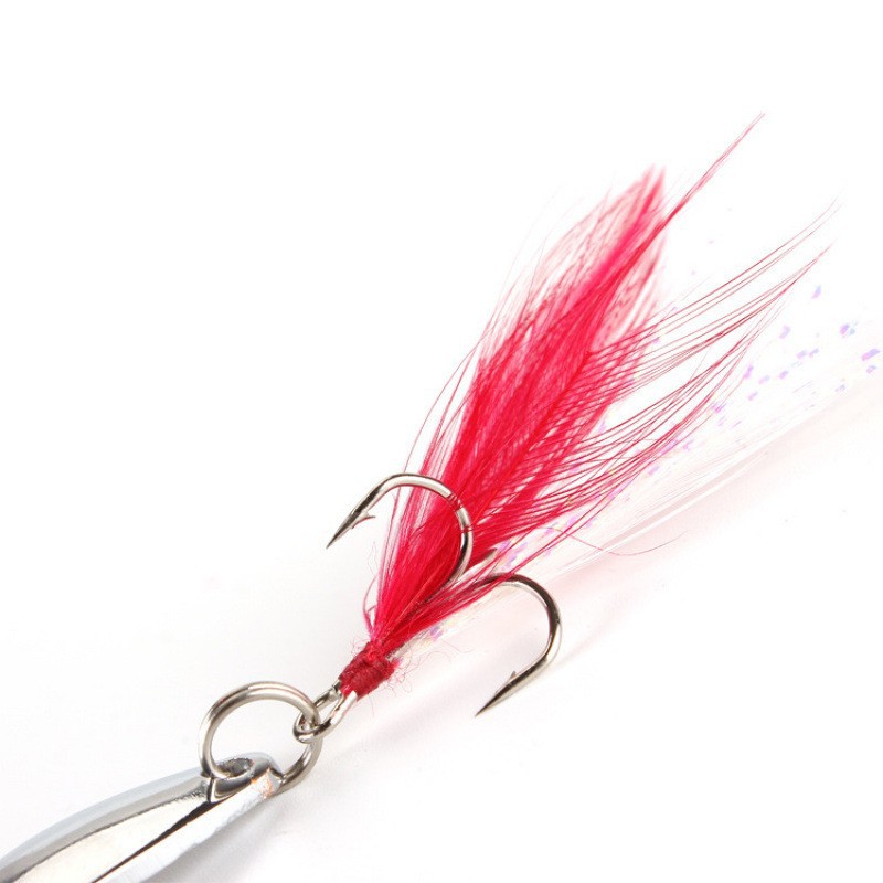 Willow Leaf Spoon-Shaped Lure Bait Durable Metal Freshwater Sea Fishing for Carp Bass Blackfish for Bottom Zander 7g-30g – Metal Lure – view 5