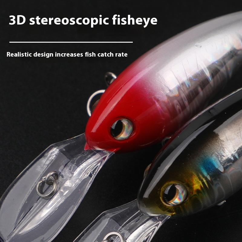 Long-Range Casting 10cm 15g Sea Fishing ABS Plastic Bait Long Tongue Board Rock Chubby Minnow Lure for Carp Target Species – Minnow – view 3