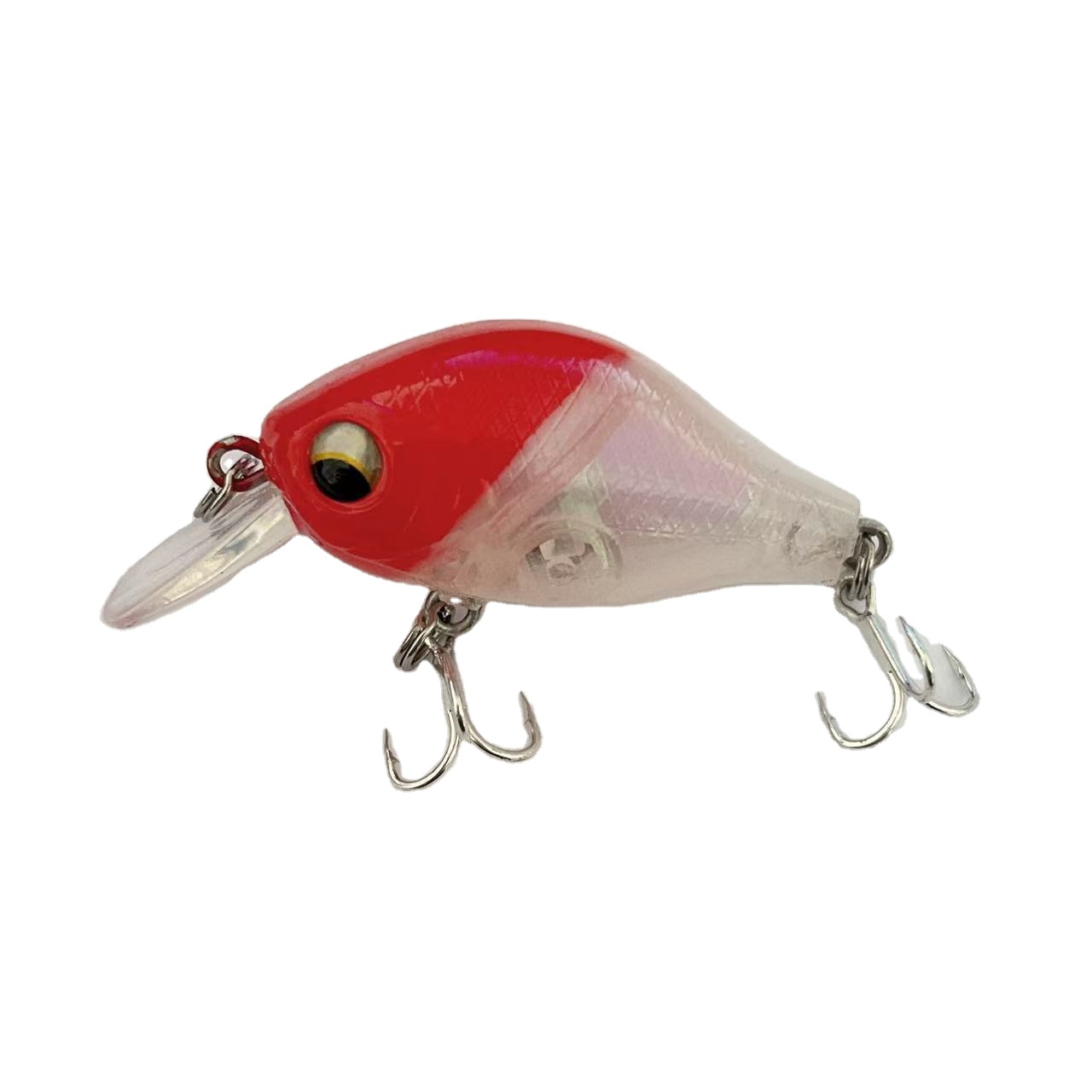 Five-and-a-Half-Inch Dull Tin Rock Fat Guy Hard Bait Three-Hook Plastic Simulation Bass Minnow Lure 8g Live Bait Fishing Gear – Crankbait – view 1