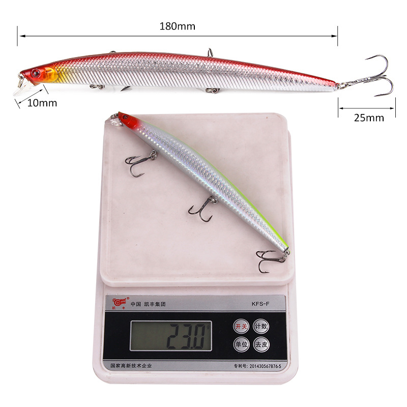 Luya 18cm/23g Cross-border Mino Bait Hard Simulation Sea Fishing Lures Far Throwing Bait Gear Product – Minnow – view 5