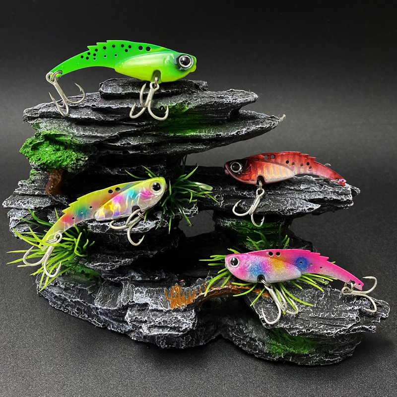 New Cheery Vib Fishing Lure Fast Sinking Hard Saltwater Metal Blade Durable Silicone for River and Stream Fishing – Metal Lure – view 5