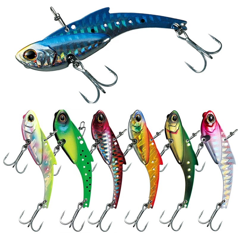 New Cheery Vib Fishing Lure Fast Sinking Hard Saltwater Metal Blade Durable Silicone for River and Stream Fishing – Metal Lure – view 1