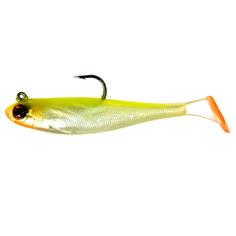 Cheery New Arrival Cheery 9cm 12g T-Tail Soft PVC Swimming Bait with Hook for Marlin Fishing – Worms & Grubs – view 3