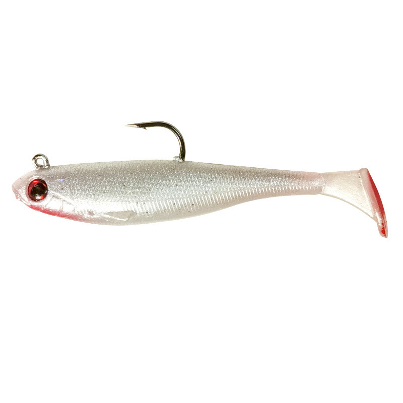 Cheery New Arrival Cheery 9cm 12g T-Tail Soft PVC Swimming Bait with Hook for Marlin Fishing – Worms & Grubs – view 4