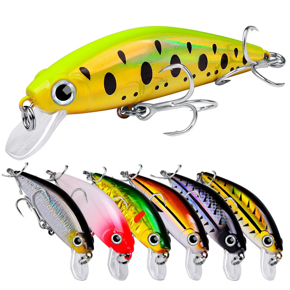 Cherry New 11g/8cm Topwater Minnow Bait 12 Colors Hard Artificial Silicone Bait Long-Throw Inner Lead Casting Emergency Bait – Minnow – view 1