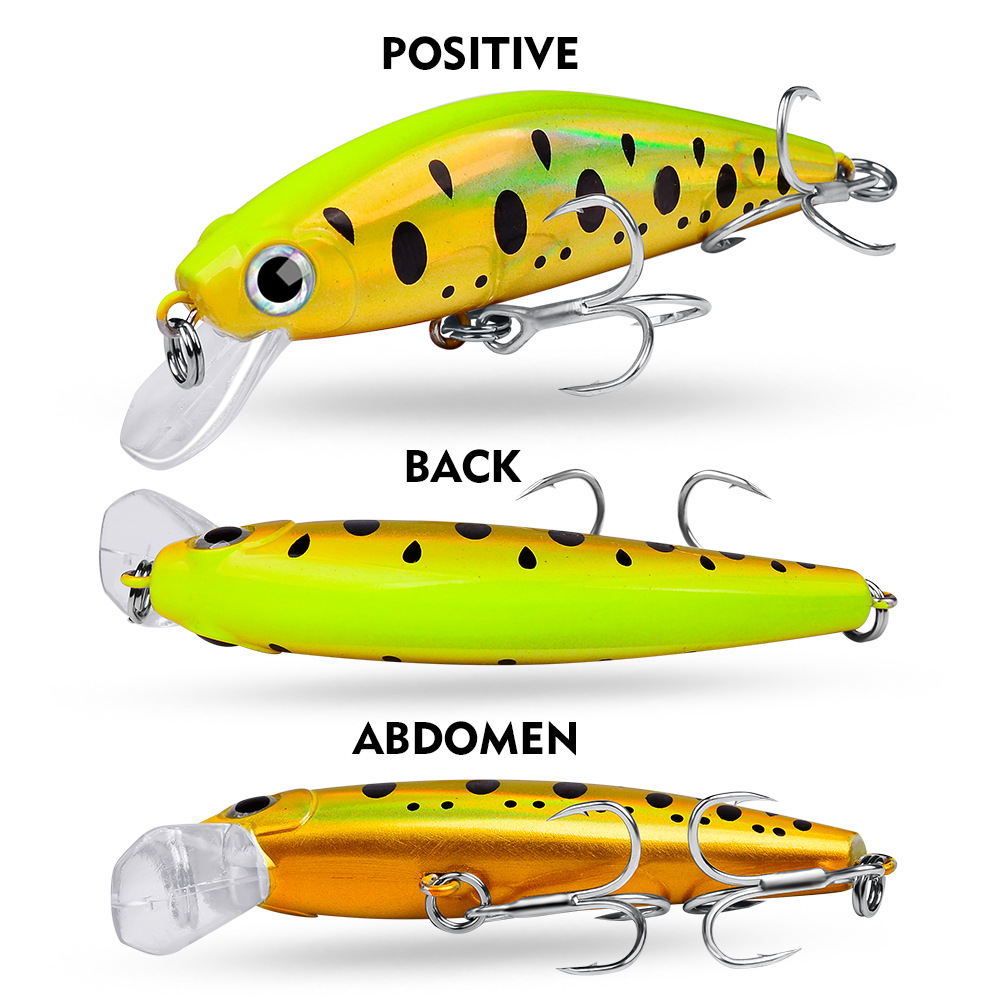 Cherry New 11g/8cm Topwater Minnow Bait 12 Colors Hard Artificial Silicone Bait Long-Throw Inner Lead Casting Emergency Bait – Minnow – view 4