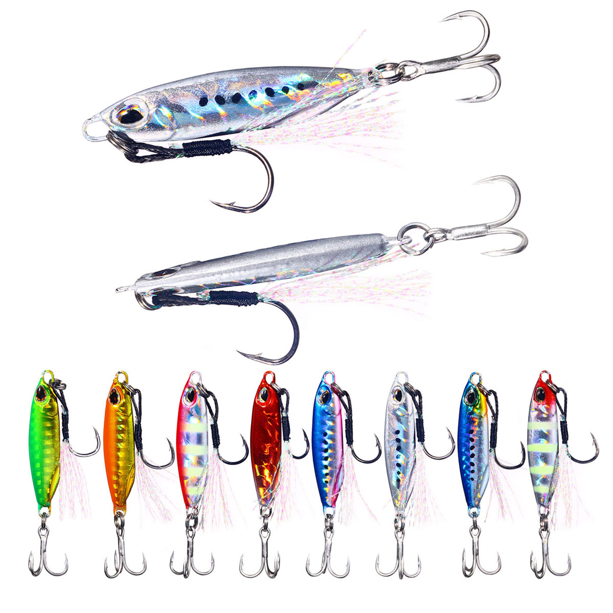 Cheery for 16g 32g Jigging Metal Fishing Lure Artificial Hard Bait for River and Stream Made of Silicone – Metal Lure – view 1