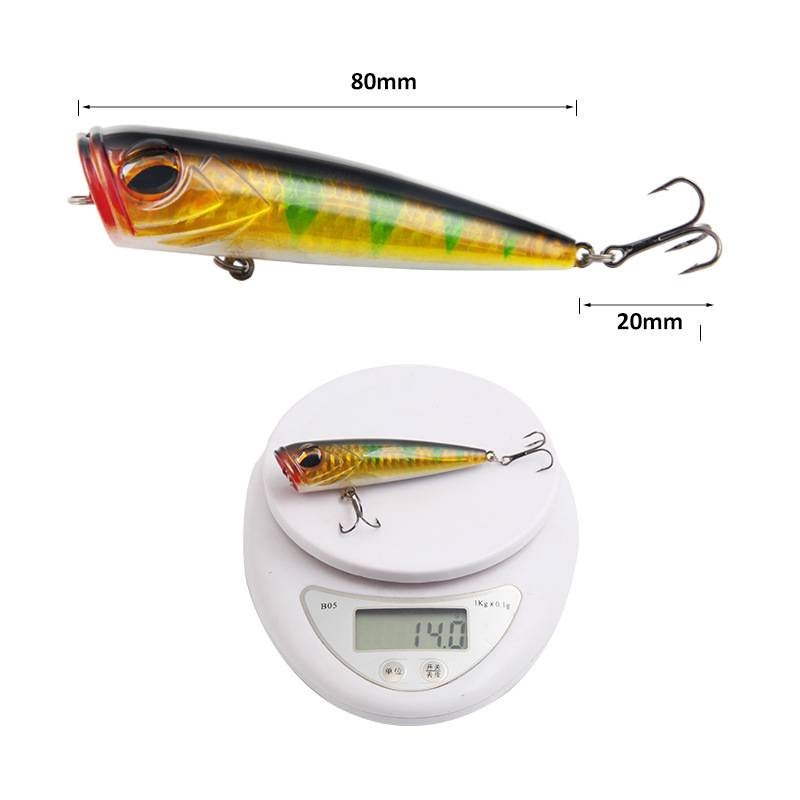 Cherry Luya 14g/8cm Long Cast Bass Silicone Fishing Bait for Freshwater Sea Fishing in River Stream Popper Fishing Gear Product – Popper – view 5