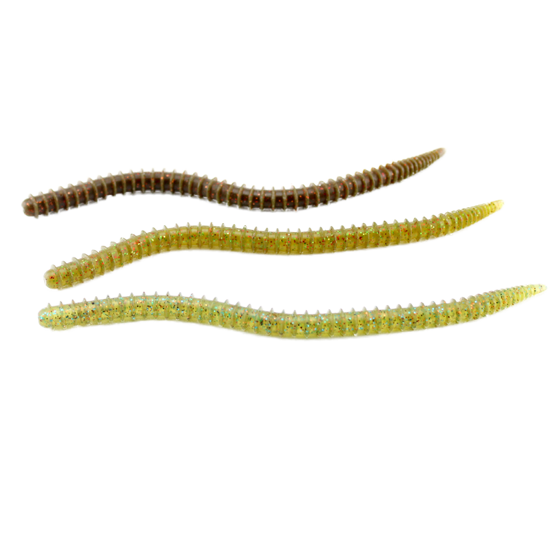Cheery Worm Bait for Freshwater Bass Fishing Senko Soft Lure Drop Shot Rig Carolina Rig Jig Head Silicone for River Fishing – Worms & Grubs – view 4
