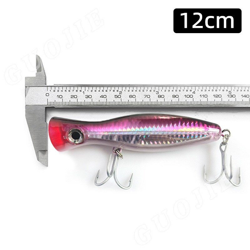 Exquisite Packaging 12cm 44g Polished Inner Bait Body Cheery Wave Laser Gold Plating Manufactured Wholesale Catfish – Popper – view 2