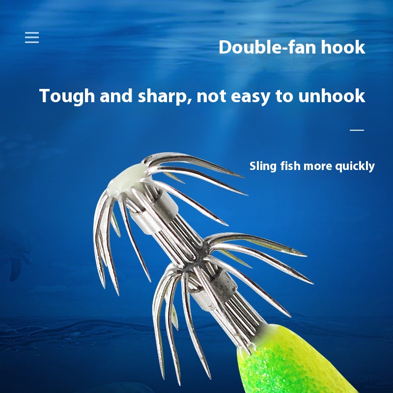 Cheery New Luminous Squid Hook Realistic Bait Shrimp Lure with Soft Feet Plastic Fishing Lure – Wood Shrimp – view 5