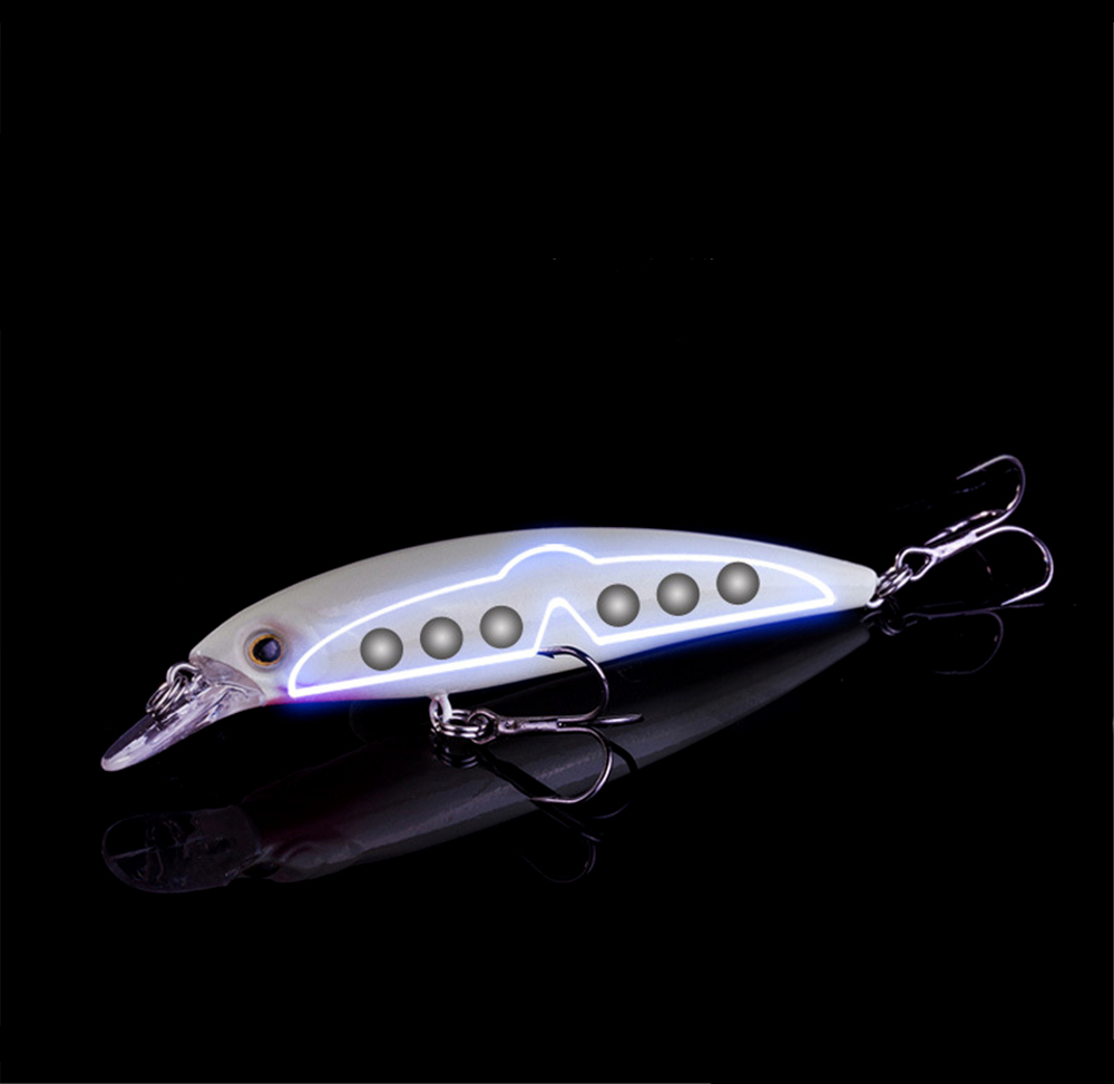 Cheery 12-Color Mini Fish Wobblers Luminous Lure for Carp Fishing Artificial Hard Bait Made of Silicone for River Use – Minnow – view 5