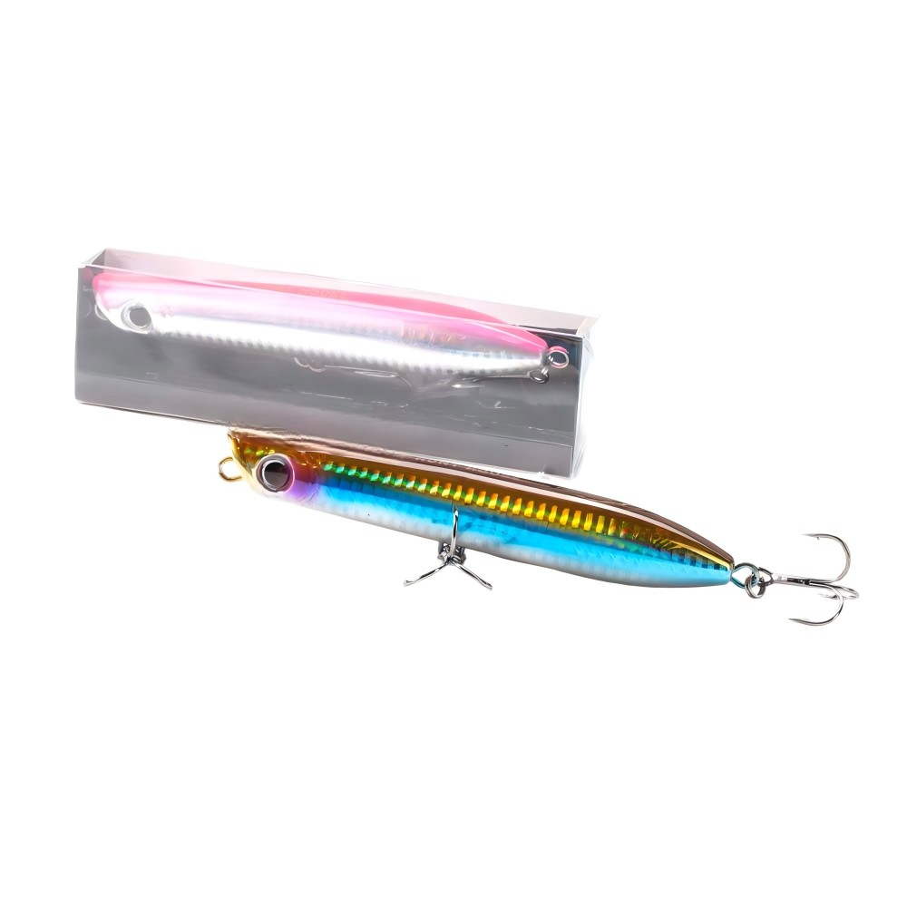 Cheery Hunter 130mm 30g Top Water Dog Walking Hard Bait Popper ABS Material Artificial Fishing Lure for Marlin in River Stream – Popper – view 3