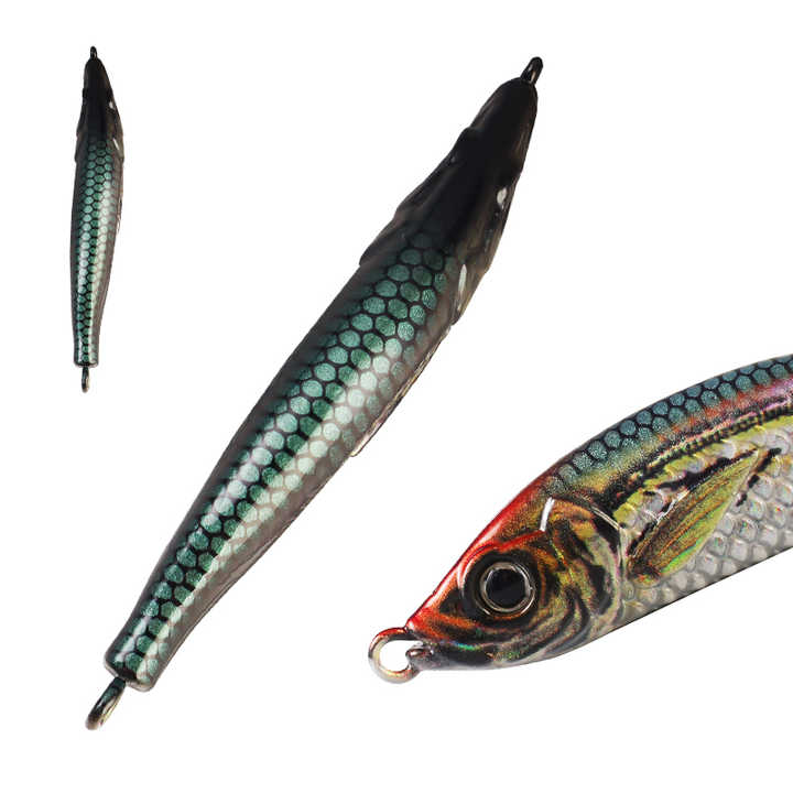 Cheery Palmer 60g 3D Colorful Printed Jigging Lure Metal Spoon Lure Artificial Hard Bait for Slow Fishing – Metal Lure – view 4