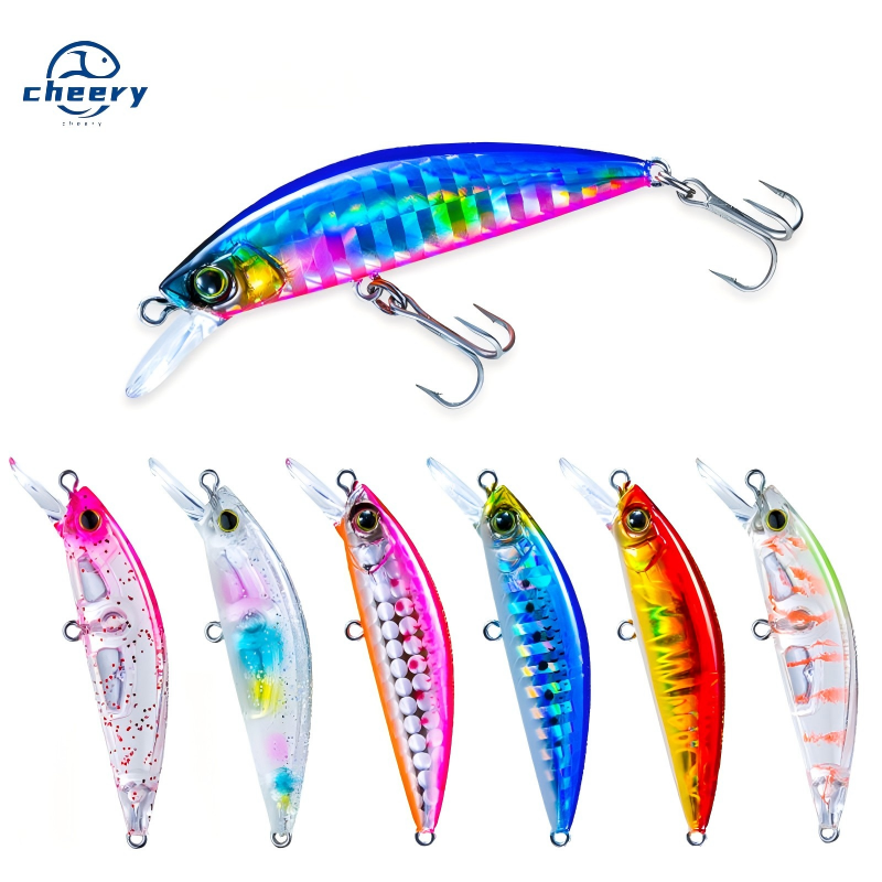 Cheery New 50 Millimeter Cheery Mini 50s Artificial 3D Eyes Hard Bait ABS Freshwater Fish Lure Kit for Marlin Sinks Slowly River – Minnow – view 1