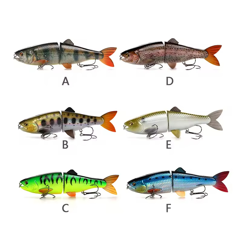 Cheery Gliding Bait Jointed Swimming Lure with Hook for Trolling Suit Jig Bait Fishing Kit for Perch and Bream in River – Swimbait – view 4