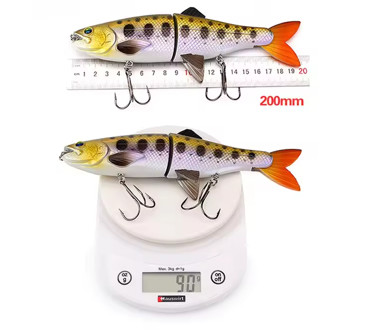 Cheery Gliding Bait Jointed Swimming Lure with Hook for Trolling Suit Jig Bait Fishing Kit for Perch and Bream in River – Swimbait – view 2