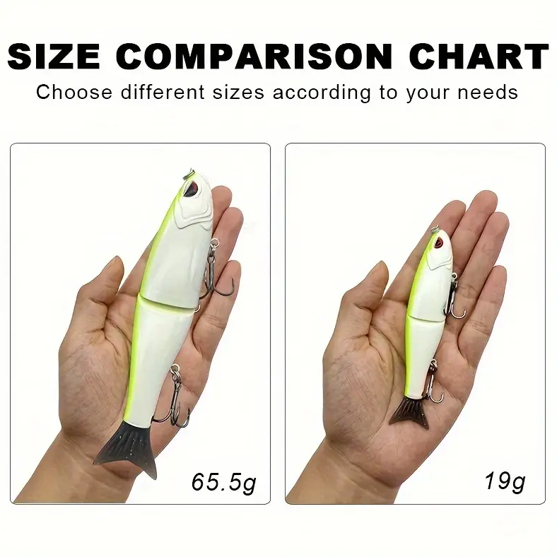 Cheery Lvde 18 Centimeter 65.5g Single Jointed ABS Gliding Fish Sinking Lure Big Game Trout Bass Fishing Swim Bait – Swimbait – view 4