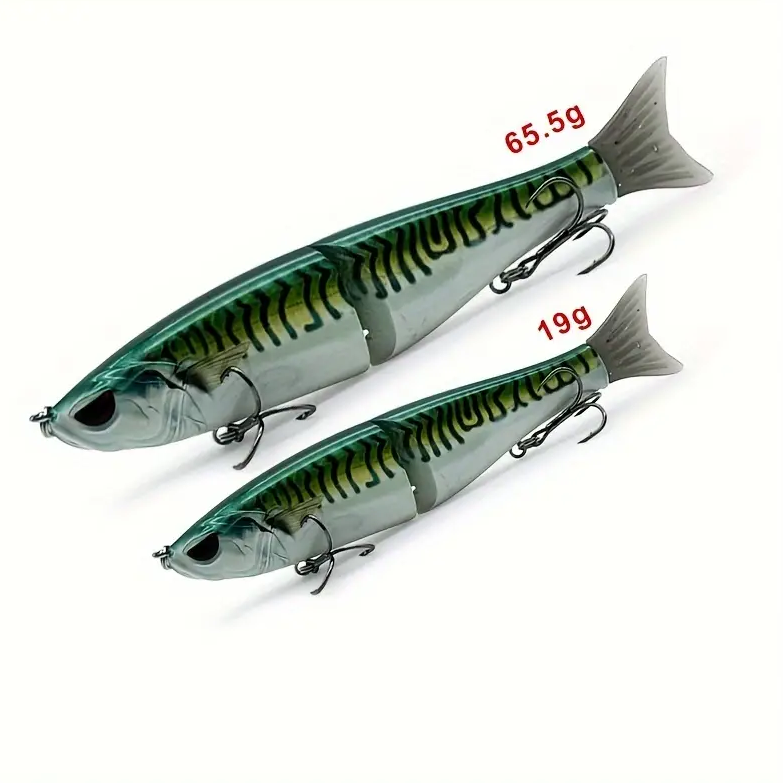 Cheery Lvde 18 Centimeter 65.5g Single Jointed ABS Gliding Fish Sinking Lure Big Game Trout Bass Fishing Swim Bait – Swimbait – view 2