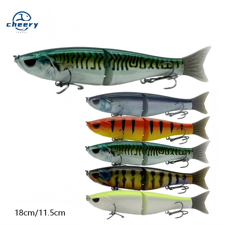 Cheery Lvde 18 Centimeter 65.5g Single Jointed ABS Gliding Fish Sinking Lure Big Game Trout Bass Fishing Swim Bait – Swimbait – view 1