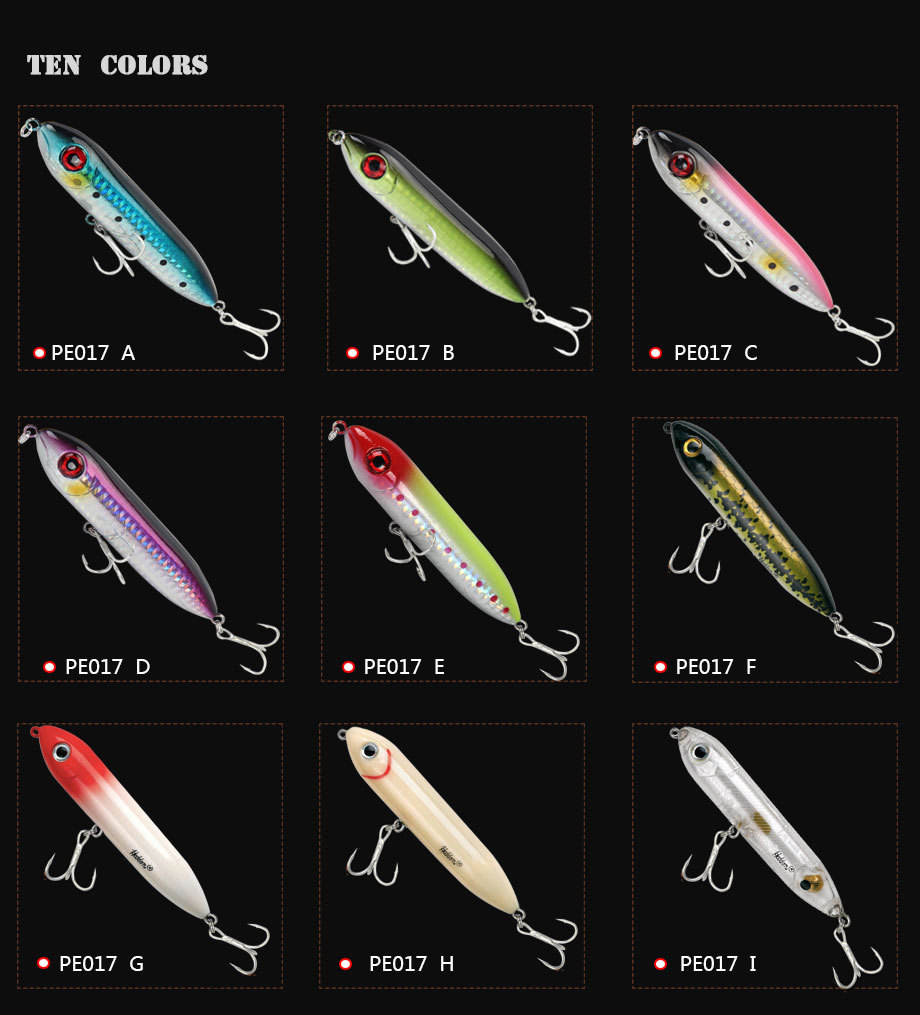 Cheery Cheery 100mm 14g Hard Plastic Swimbait Pike Bass Trout Lures Floating Artificial Bait Fishing Spook Silicone for River – Pencil – view 2