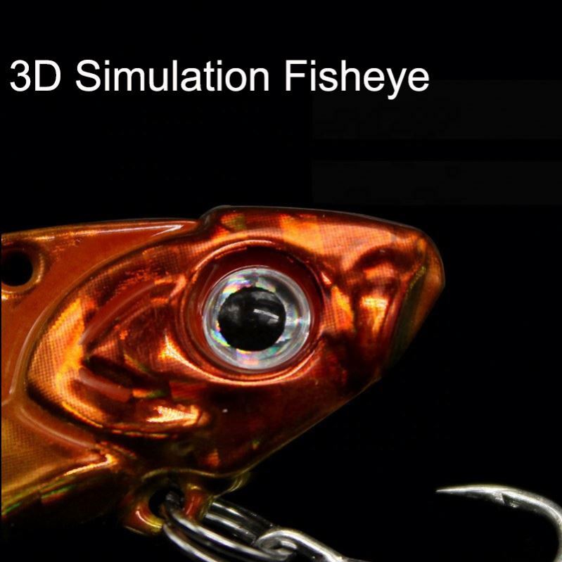 3D Eyes Sinking Metal VIB Bait for Marlin Tilapia Bream Fishing for Ice Fishing River ABS for Perch Barracuda Crank Cherry Use – Metal Lure – view 3