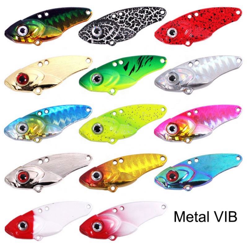 3D Eyes Sinking Metal VIB Bait for Marlin Tilapia Bream Fishing for Ice Fishing River ABS for Perch Barracuda Crank Cherry Use – Metal Lure – view 2