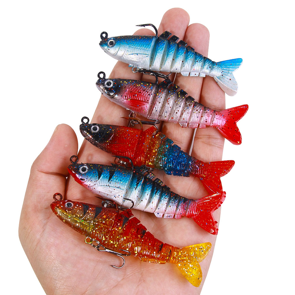 Wholesale 9 Centimeter Cheery 15g Artificial Lead Head Soft Plastic Wobbler Bass Fishing Lure for River Fishing – Swimbait – view 2