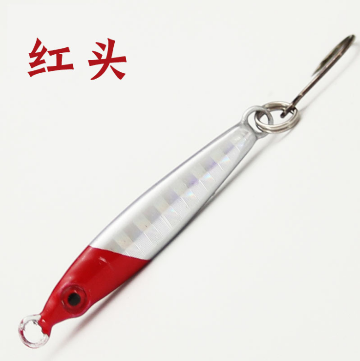 Cheery Mini Jig Fishing Lure 3G 5G Spinnerbait Spoon Small Metal Ice Fishing Jigs for Trout Bass Made of Durable Silicone – Metal Lure – view 4