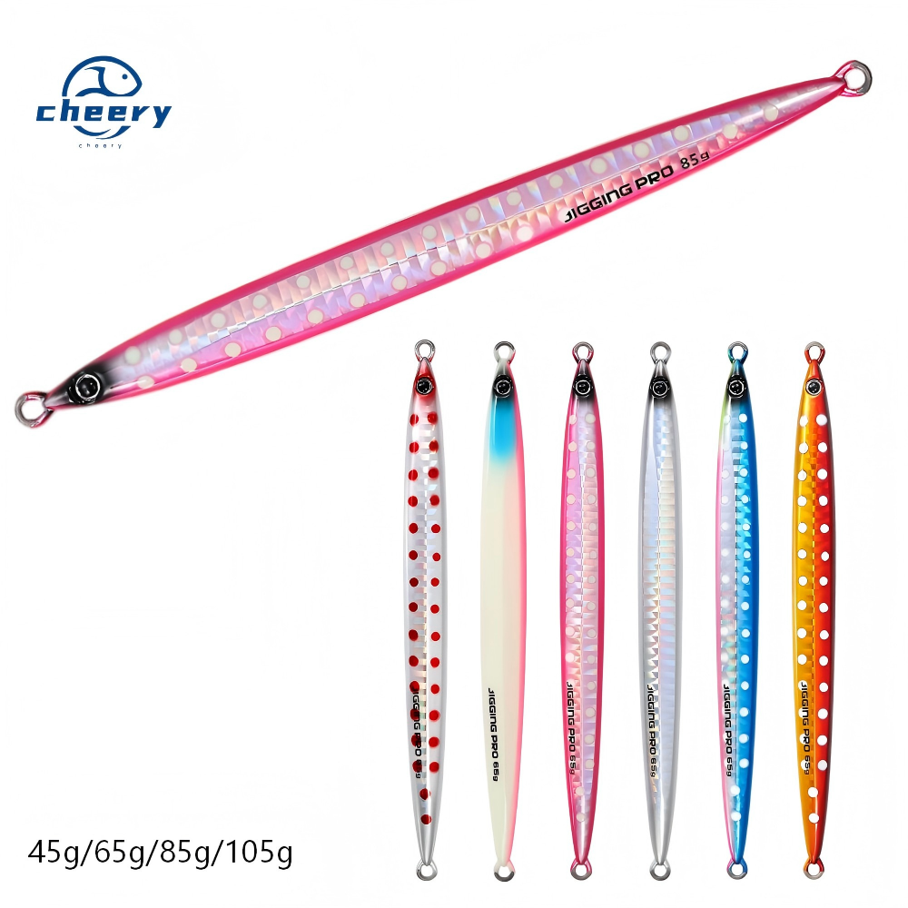 Cheery Goldfish 45g 65g 85g Saltwater Metal Long Cast Fishing Jigging Lure Hard Printed Fishing Techniques for Sea Fishing River – Metal Lure – view 1
