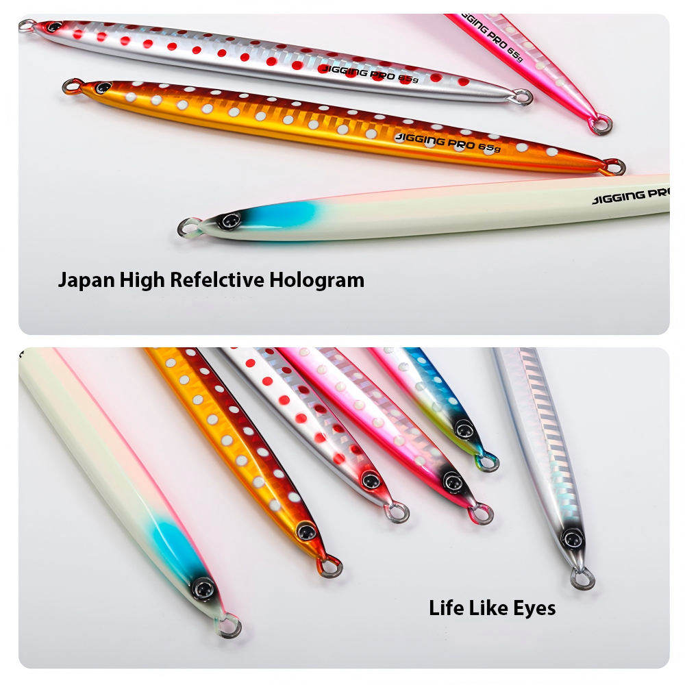 Cheery Goldfish 45g 65g 85g Saltwater Metal Long Cast Fishing Jigging Lure Hard Printed Fishing Techniques for Sea Fishing River – Metal Lure – view 3