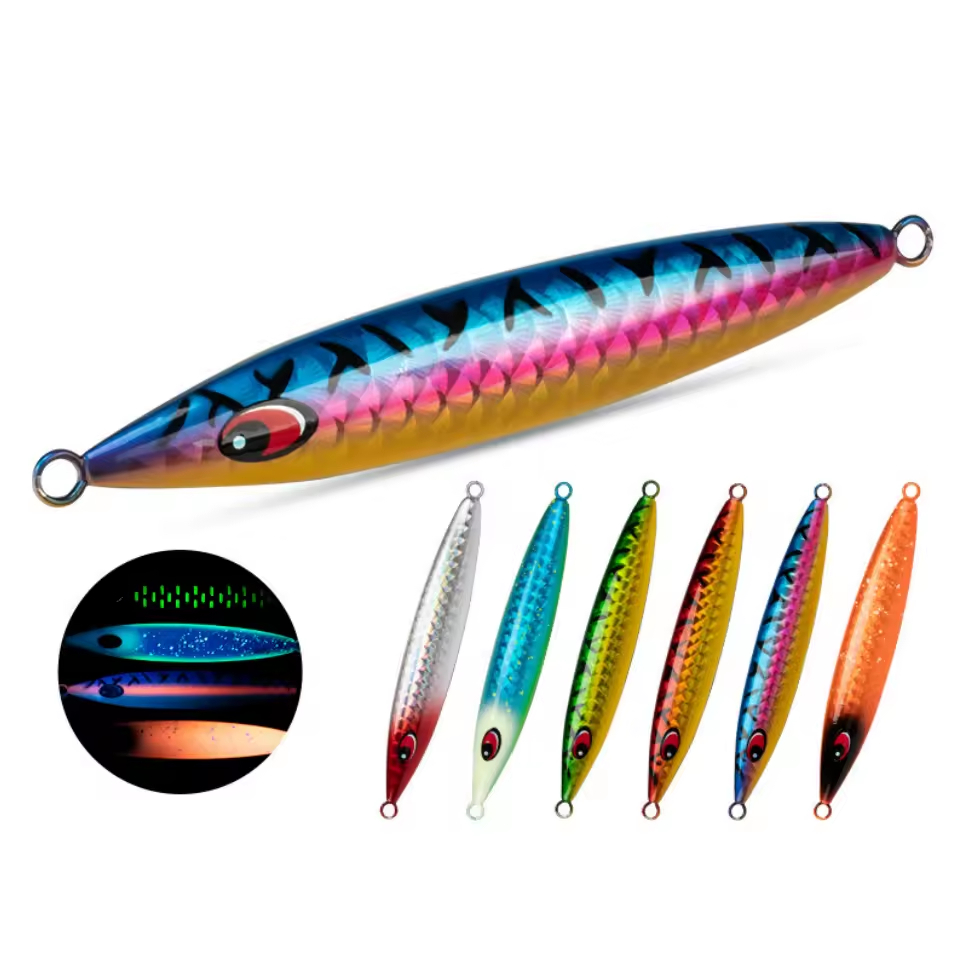 Cherry New Style Deep Sea Slow Tar Wheel Lure 250g-600g UV Glow Metal Quick Jigging Saltwater & River Marlin Shark – Metal Lure – view 2