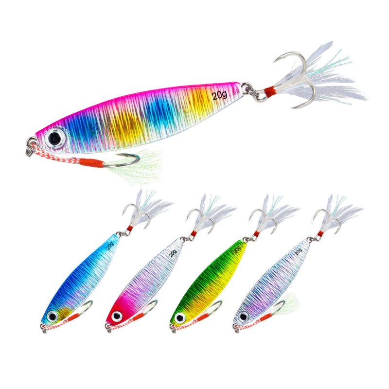 Cheery New Style Big 7g 10g 15g 20g Saltwater Tuna Hard Plastic Lure Artificial Isca Pesca Bass Fish Slice Made Silicone River – Metal Lure – view 1
