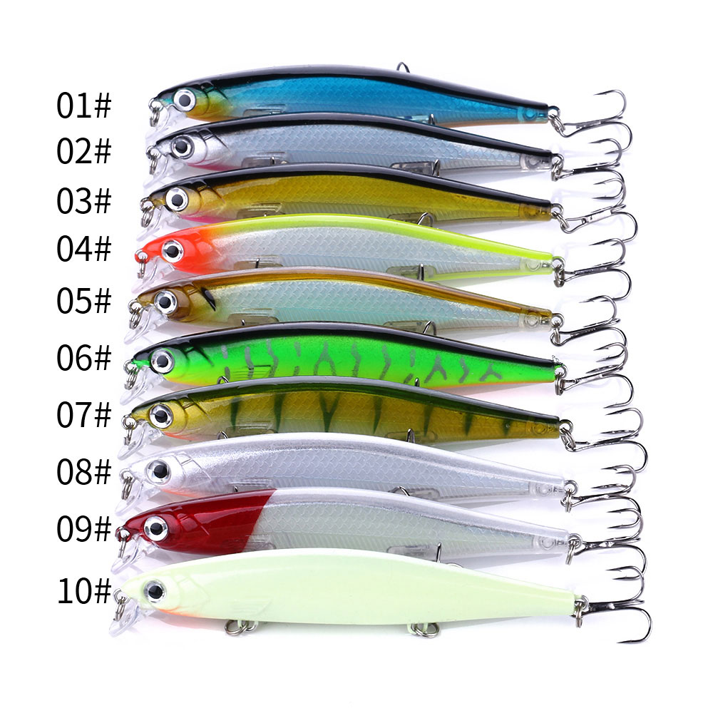 Cheery 11 Centimeter 13g Floating Saltwater Wobblers Freshwater Sinking Swimbait Minnow Fishing Lure Made Durable ABS Material – Minnow – view 3