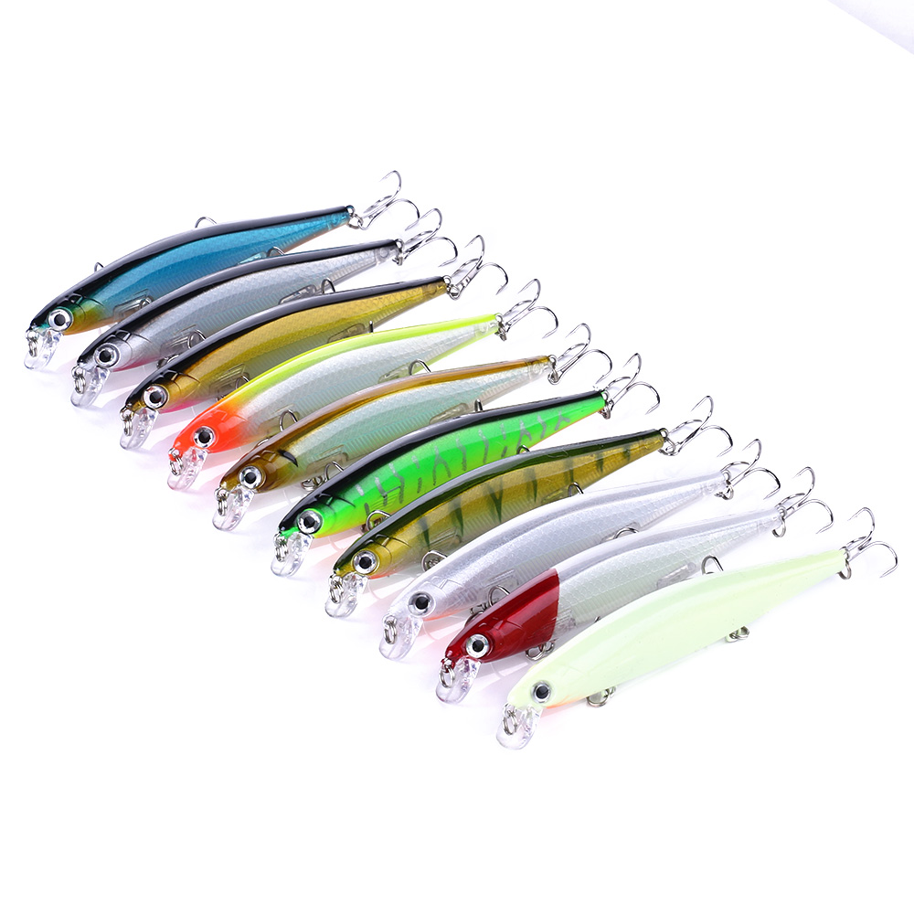Cheery 11 Centimeter 13g Floating Saltwater Wobblers Freshwater Sinking Swimbait Minnow Fishing Lure Made Durable ABS Material – Minnow – view 1