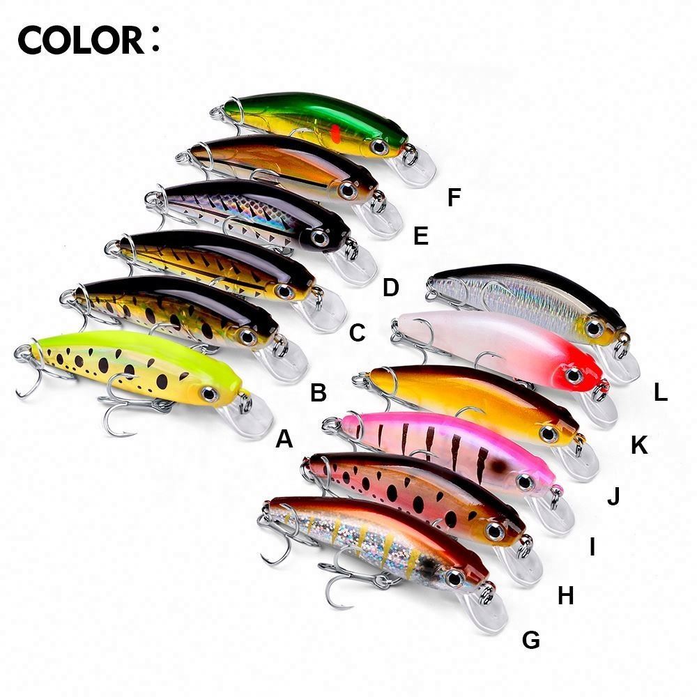 Cherry Topwater MinNOW Bait 11G/3G Small Fat Plastic Crank Fishing Lure for Blackfish Fishing Tackle Supplies – Minnow – view 3
