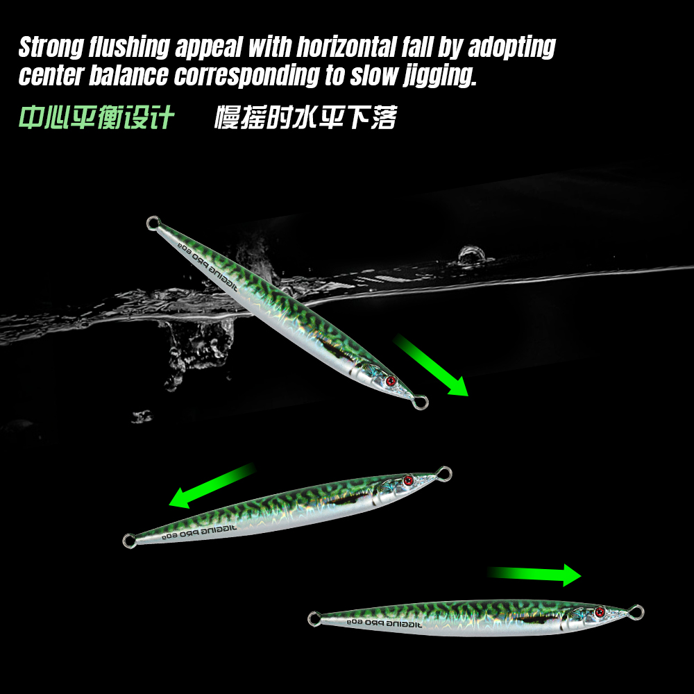 Professional Cheery Machine 60g 80g 100g Slow Speed Jigging Lure Glow Dark 3D Design Made Durable Silicone for Saltwater Fishing – Metal Lure – view 4