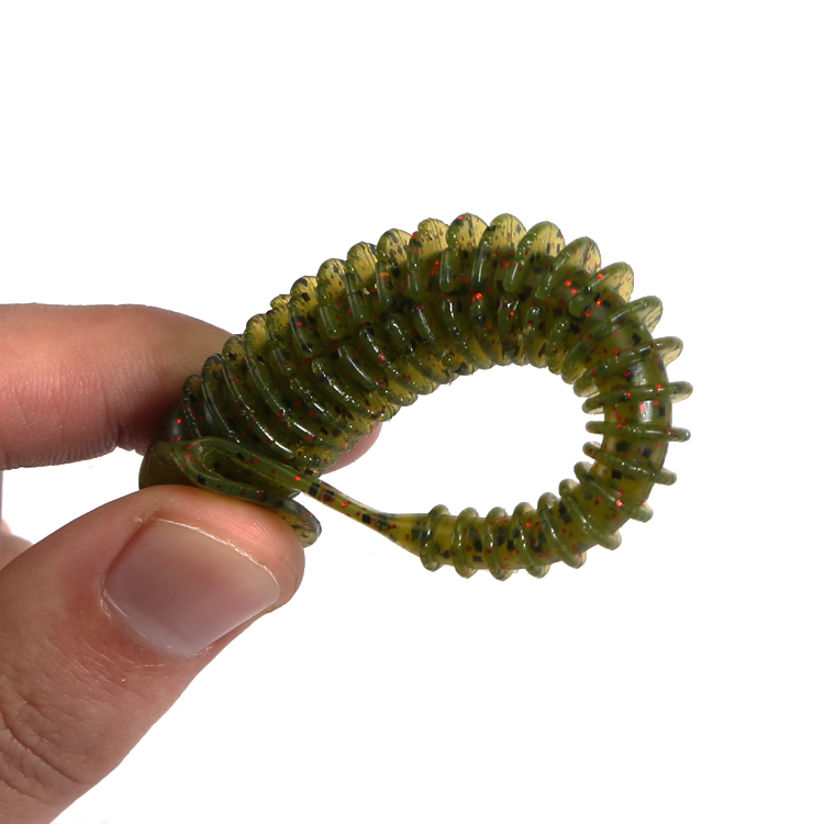 CHEERY 12cm 8.5g Cheery 3D Eyes Paddle Tail Swim Baits Artificial Soft Bait Fishing Lure for Marlin Perch for River – Worms & Grubs – view 4