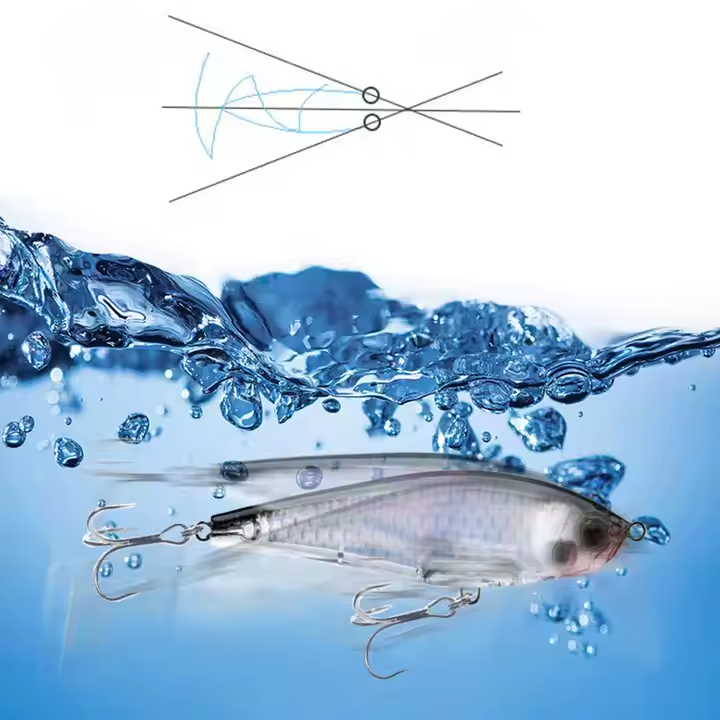 Cheery New 70mm 8.2g Slowly Sinking 3D Fishing Lures Saltwater Pesca Artificial Bait for River Fishing – Pencil – view 2