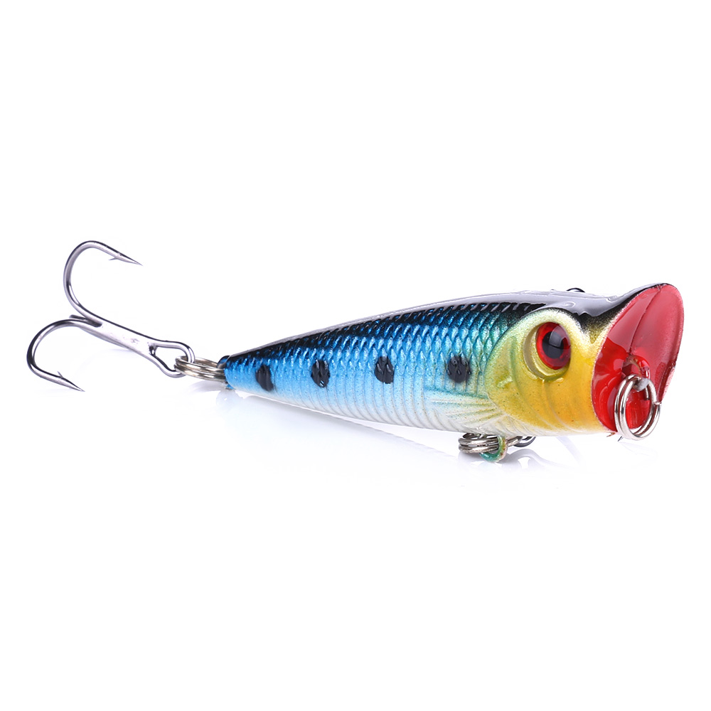 Cheery 5 Centimeter -4.9 Gram Hard Plastic Bait ABS Pop Art Water Fishing Artificial Bait Printed for Salt Water River Use – Popper – view 3